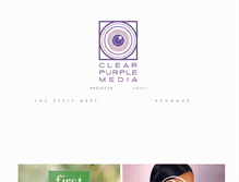 Tablet Screenshot of clearpurplemedia.com